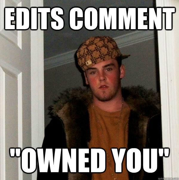 Edits comment 