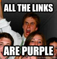 all the links are purple  