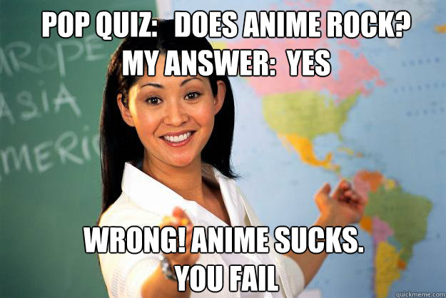 anime sucks shirt