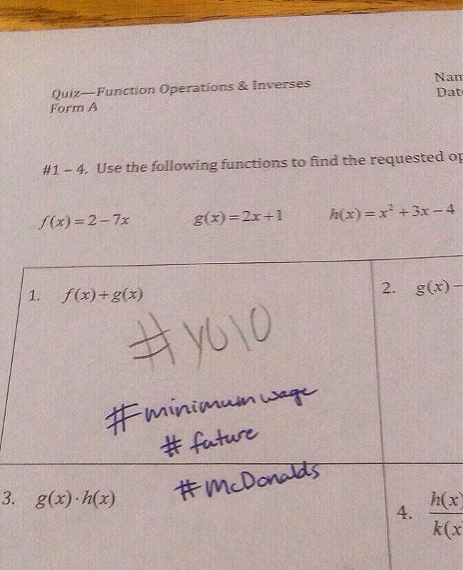 Student Writes This On Final Exam. This Is The Teacher’s Response…  -   Misc