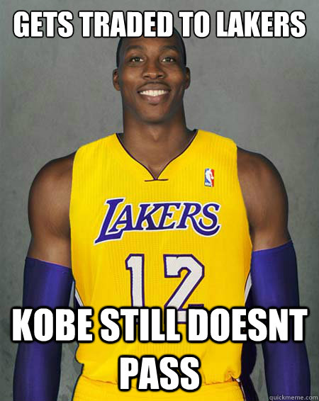 Gets traded to lakers kobe still doesnt pass  