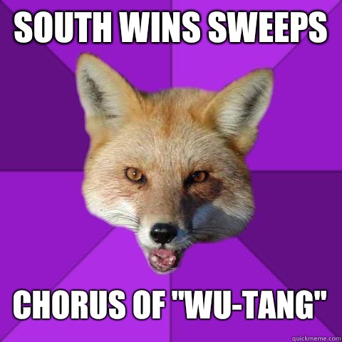 South wins sweeps Chorus of 