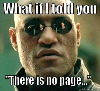  WHAT IF I TOLD YOU  