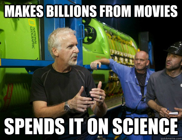 Makes Billions from movies Spends it on science  Good Guy Jim