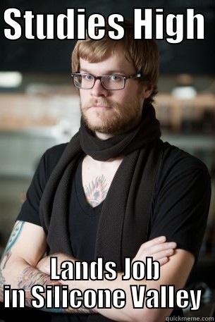 STUDIES HIGH  LANDS JOB IN SILICONE VALLEY  Hipster Barista