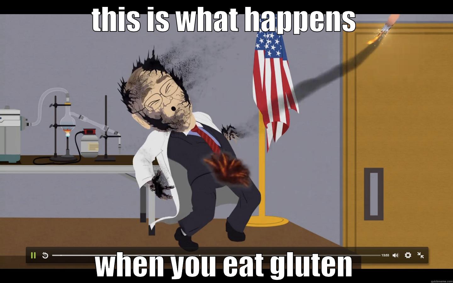 THIS IS WHAT HAPPENS WHEN YOU EAT GLUTEN Misc