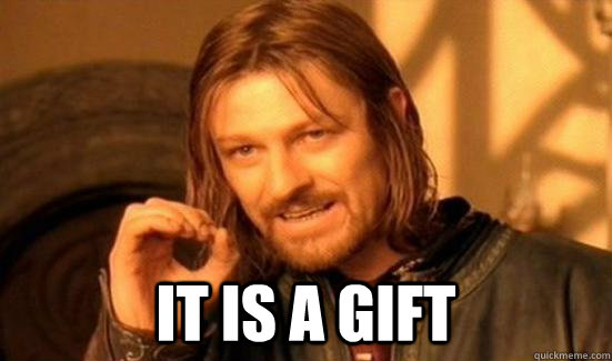  IT IS A GIFT  Boromir
