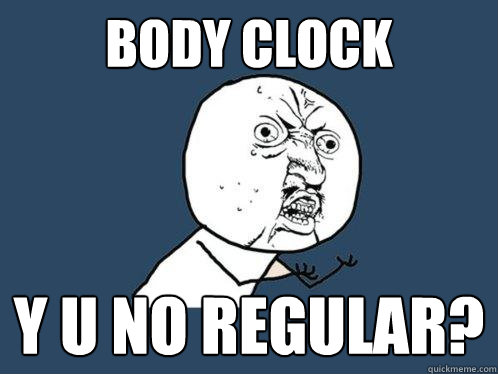 body clock y u no regular? - body clock y u no regular?  Y U No