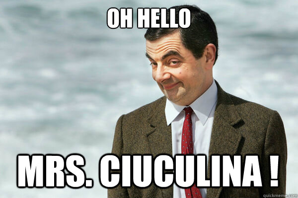 oh hello MRs. Ciuculina ! - oh hello MRs. Ciuculina !  mr bean yes