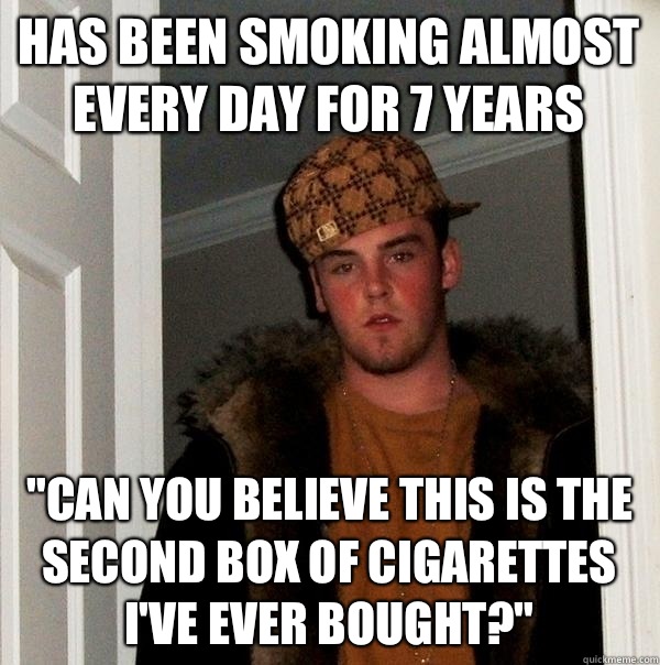 Has been smoking almost every day for 7 years 