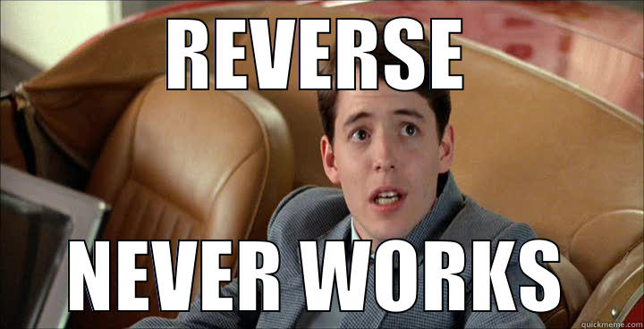 BUELLER REVERSE - REVERSE NEVER WORKS Misc