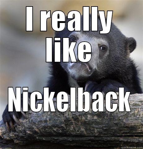 I REALLY LIKE NICKELBACK Confession Bear