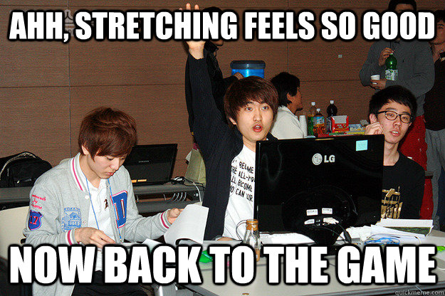 AHH, stretching feels so good now back to the game - AHH, stretching feels so good now back to the game  Studious Flash