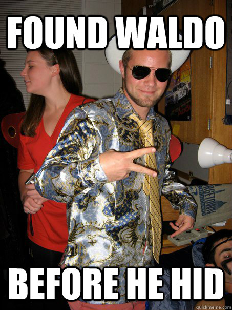 found waldo before he hid  Georgetown Hipster Male