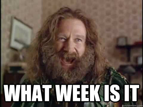  WHAT WEEK IS IT -  WHAT WEEK IS IT  Jumanji