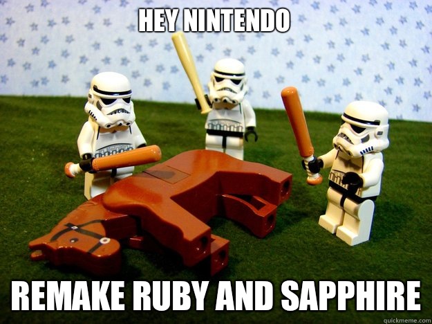 Hey Nintendo Remake Ruby and Sapphire - Hey Nintendo Remake Ruby and Sapphire  Dead Horse