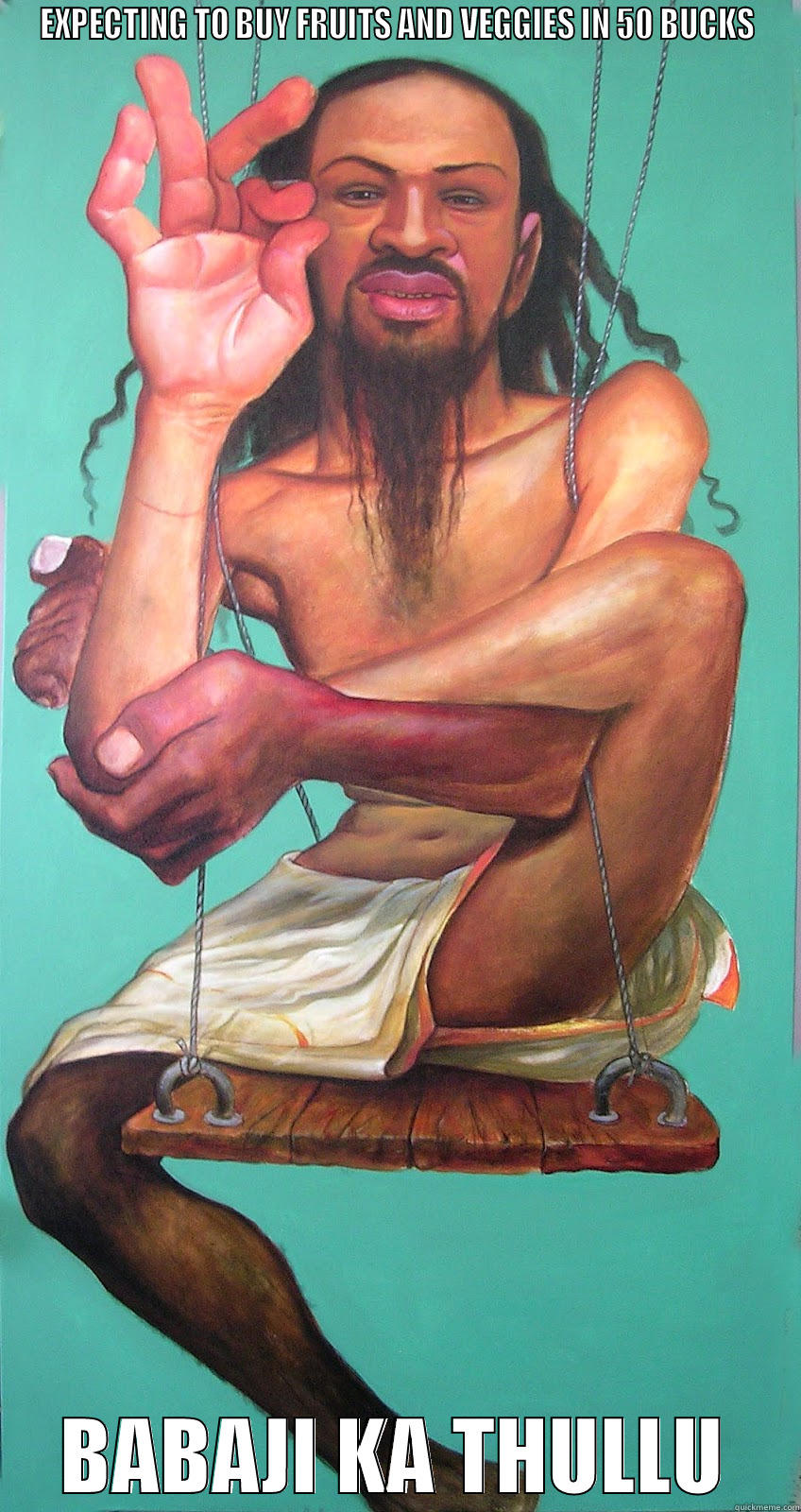 Babaji ka thullu - EXPECTING TO BUY FRUITS AND VEGGIES IN 50 BUCKS BABAJI KA THULLU Misc