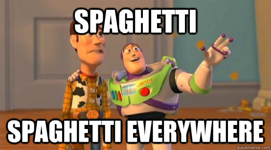 Spaghetti Spaghetti Everywhere  Buzz Glitter