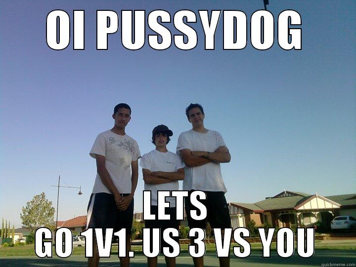 OI PUSSYDOG LETS GO 1V1. US 3 VS YOU Misc