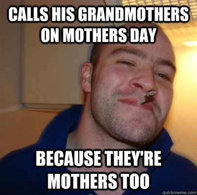 calls his grandmothers on mothers day because they're mothers too  GGG plays SC