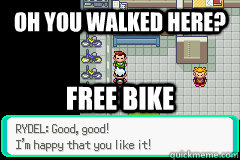 Oh you walked here? Free bike - Oh you walked here? Free bike  Good Guy Rydel