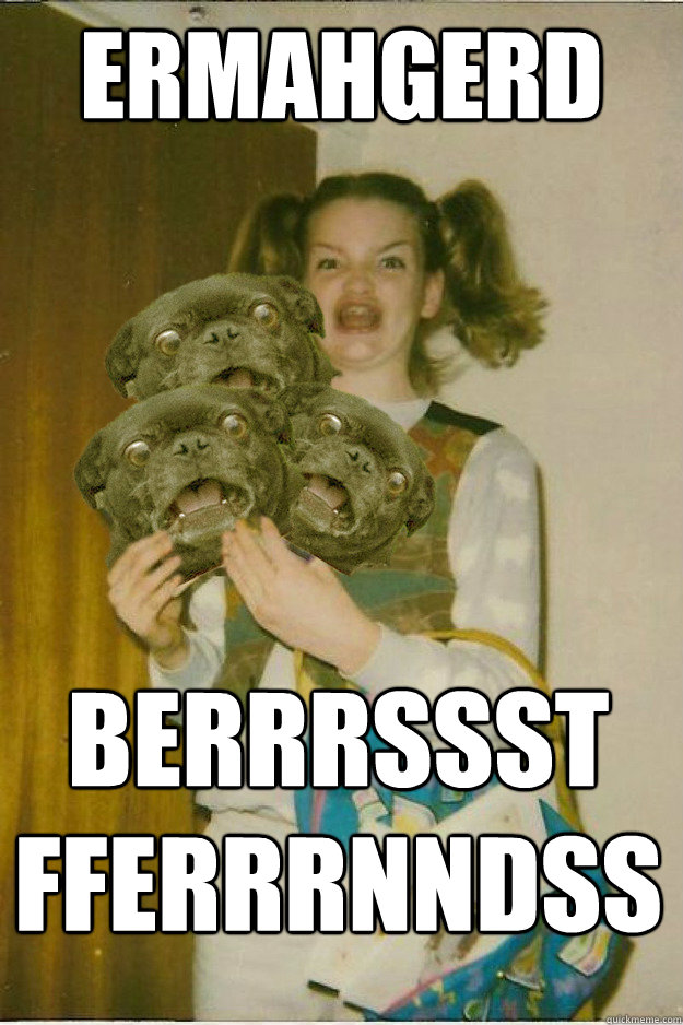 ermahgerd berrrssst fferrrnndssss  ermahgerd dergs
