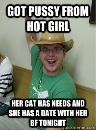 got pussy from hot girl her cat has needs and she has a date with her bf tonight  