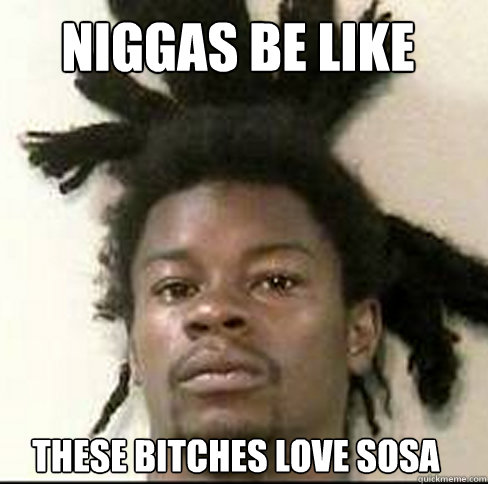 NIGGAS BE LIKE THESE BITCHES LOVE SOSA  