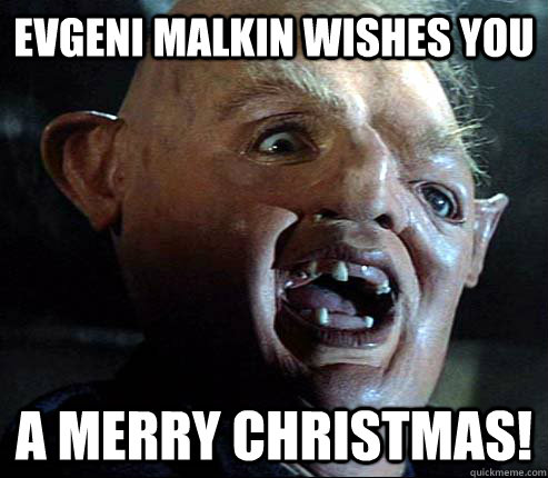 Evgeni Malkin wishes you A MERRY Christmas!  Evgeni Malkin