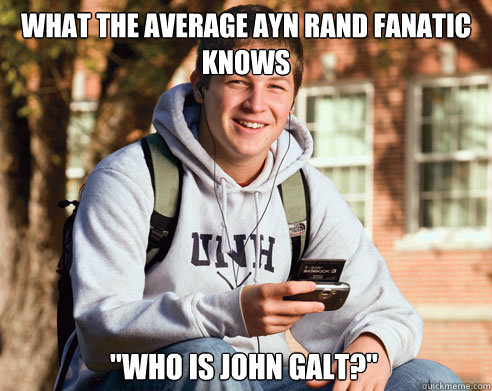 What the average Ayn Rand fanatic knows 