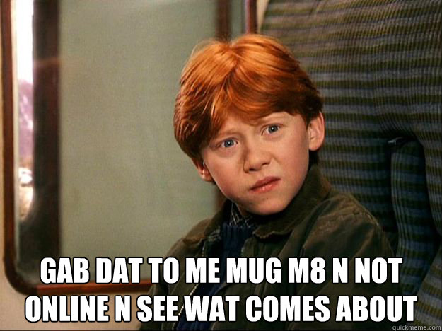Gab dat to me mug m8 n not online n see wat comes about Caption 2 goes here  U DID W0T M8