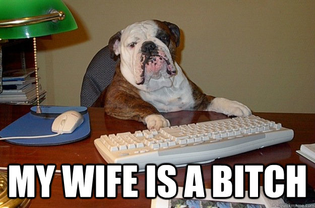  My Wife is a bitch  
