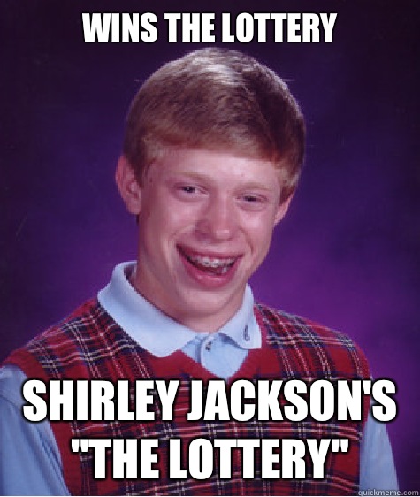 Wins the lottery Shirley Jackson's 