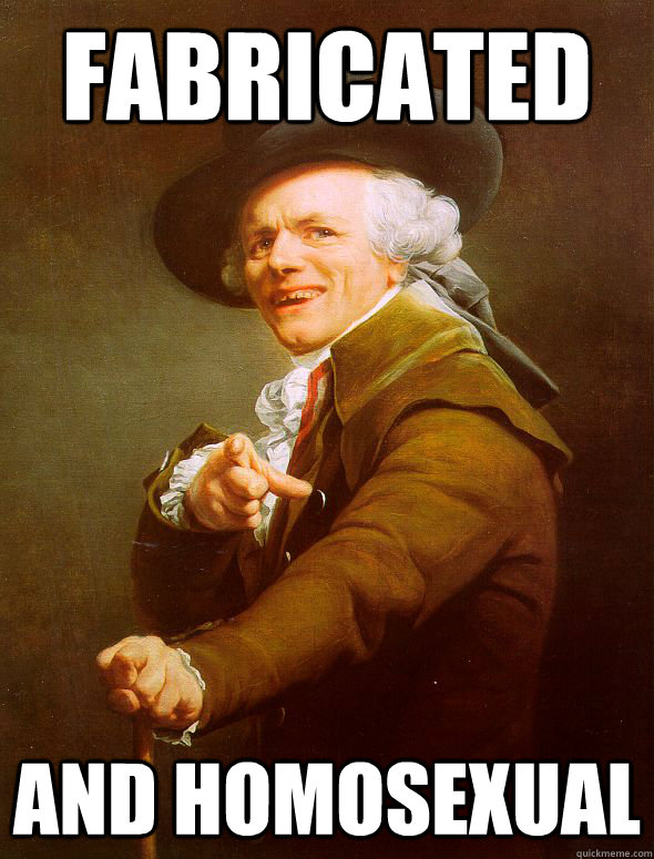 FABRICATED AND HOMOSEXUAL - FABRICATED AND HOMOSEXUAL  Joseph Ducreux