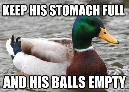Keep his stomach full and his balls empty - Keep his stomach full and his balls empty  Misc