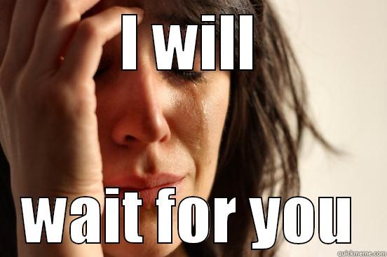 I WILL WAIT FOR YOU First World Problems