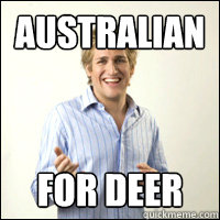 Australian for deer  
