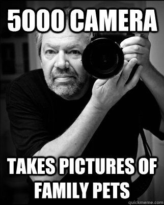 5000 camera takes pictures of family pets  