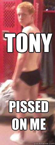 tony pissed on me  Speedo Ginger