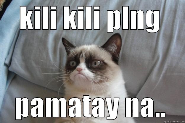 KILI KILI PLNG PAMATAY NA.. Grumpy Cat