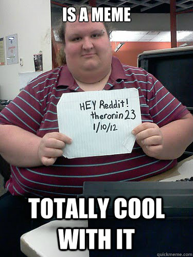 Is a meme Totally Cool with it  Good Guy Redditor