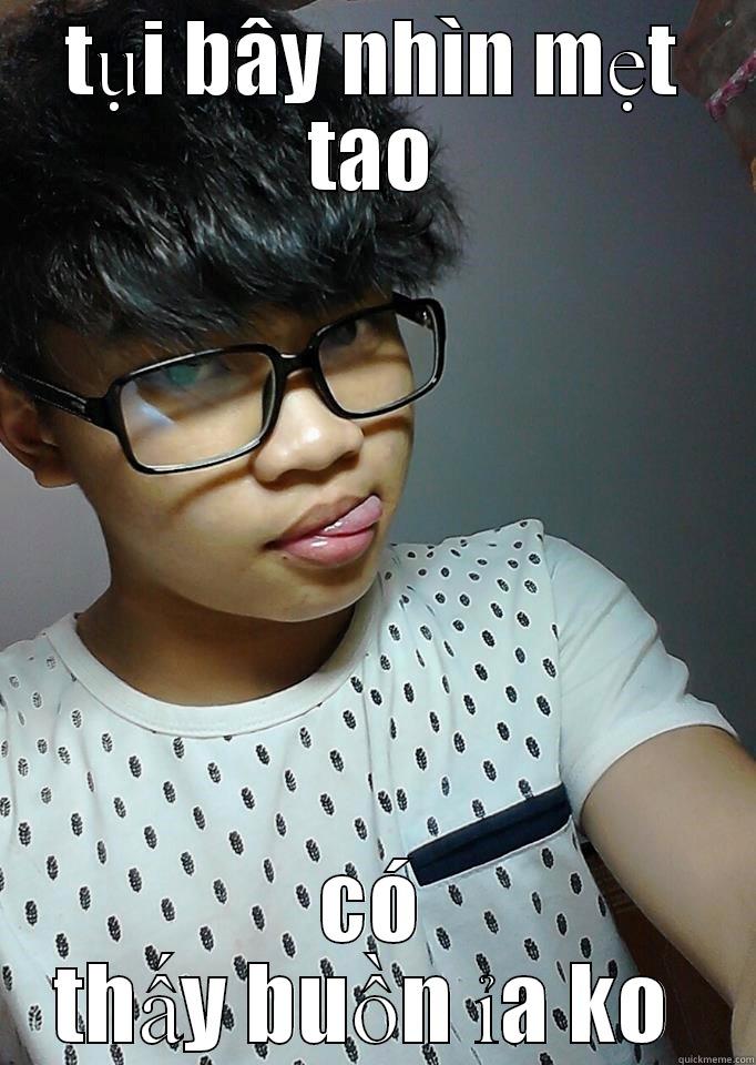TỤI BÂY NHÌN MẸT TAO CÓ THẤY BUỒN ỈA KO  Misc