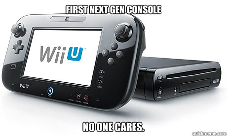 First next gen console no one cares.  Wii-U