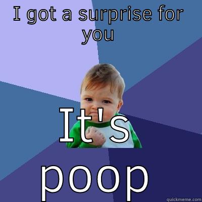 I GOT A SURPRISE FOR YOU IT'S POOP Success Kid
