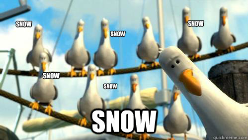 SNOW SNOW SNOW SNOW SNOW SNOW  Finding Nemo Seagulls