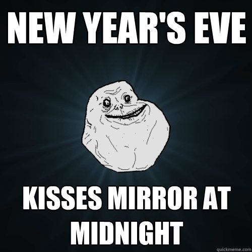 New Year's Eve Kisses Mirror at Midnight - New Year's Eve Kisses Mirror at Midnight  Forever Alone