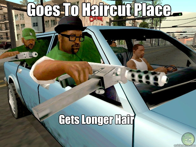 Goes To Haircut Place Gets Longer Hair - Goes To Haircut Place Gets Longer Hair  Gta San Andreas Logic