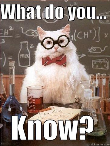 Kud Kitty - WHAT DO YOU...  KNOW? Science Cat