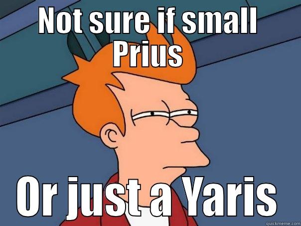 NOT SURE IF SMALL PRIUS OR JUST A YARIS Futurama Fry