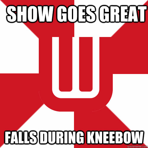 Show goes great Falls during kneebow  UW Band